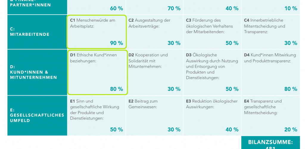 gemeinwohlökonomie: bilanz Nr. 2